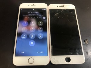 iPhone7plus ガラス修理