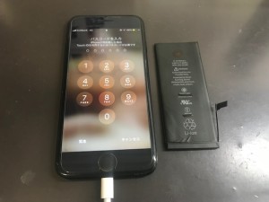 iPhone7 バッテリー交換