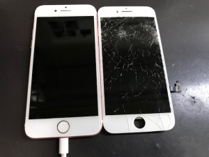 iphone8 ガラス破損