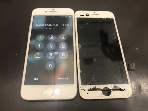 Iphone7 ガラス割れ