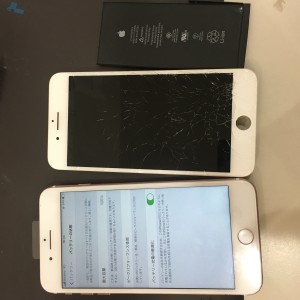 iPhone7plus画面バッテリー交換
