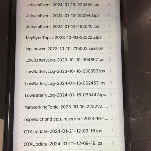 iPhoneXR Low battery log