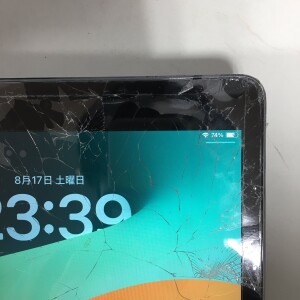 iPad9　画面割れ　ガラス割れ　液晶貫通　即日修理