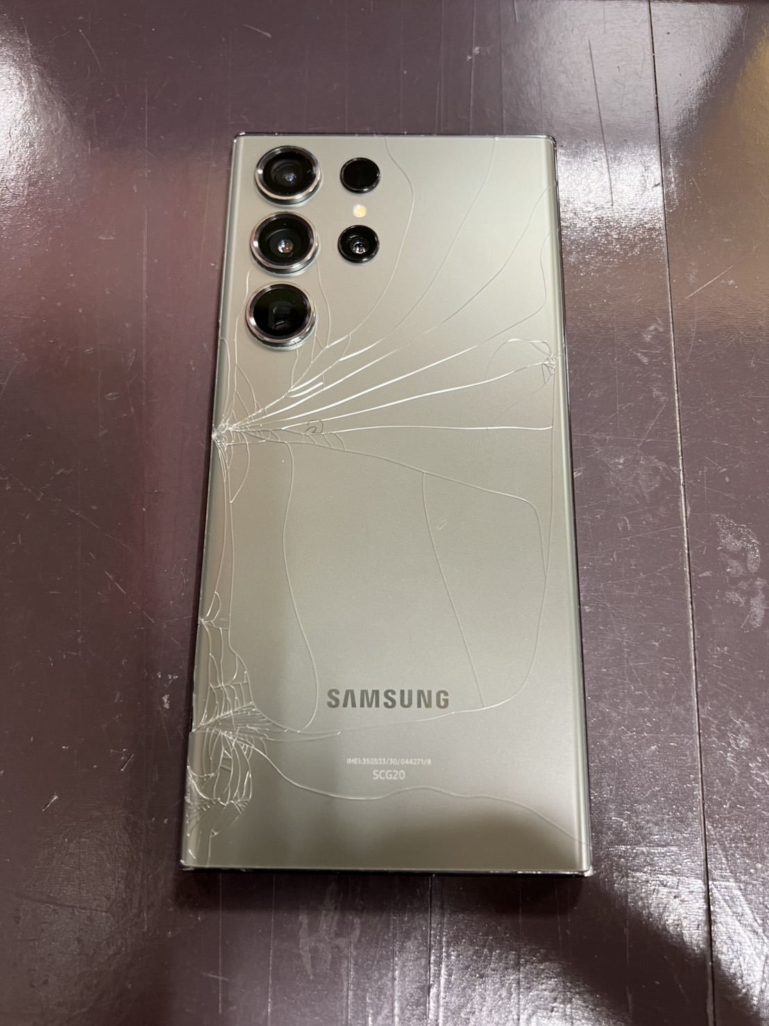 Galaxy 背面 割れ 修理 京都