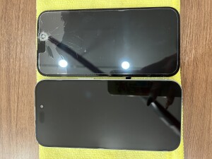 iPhone15 画面割れ修理　京都