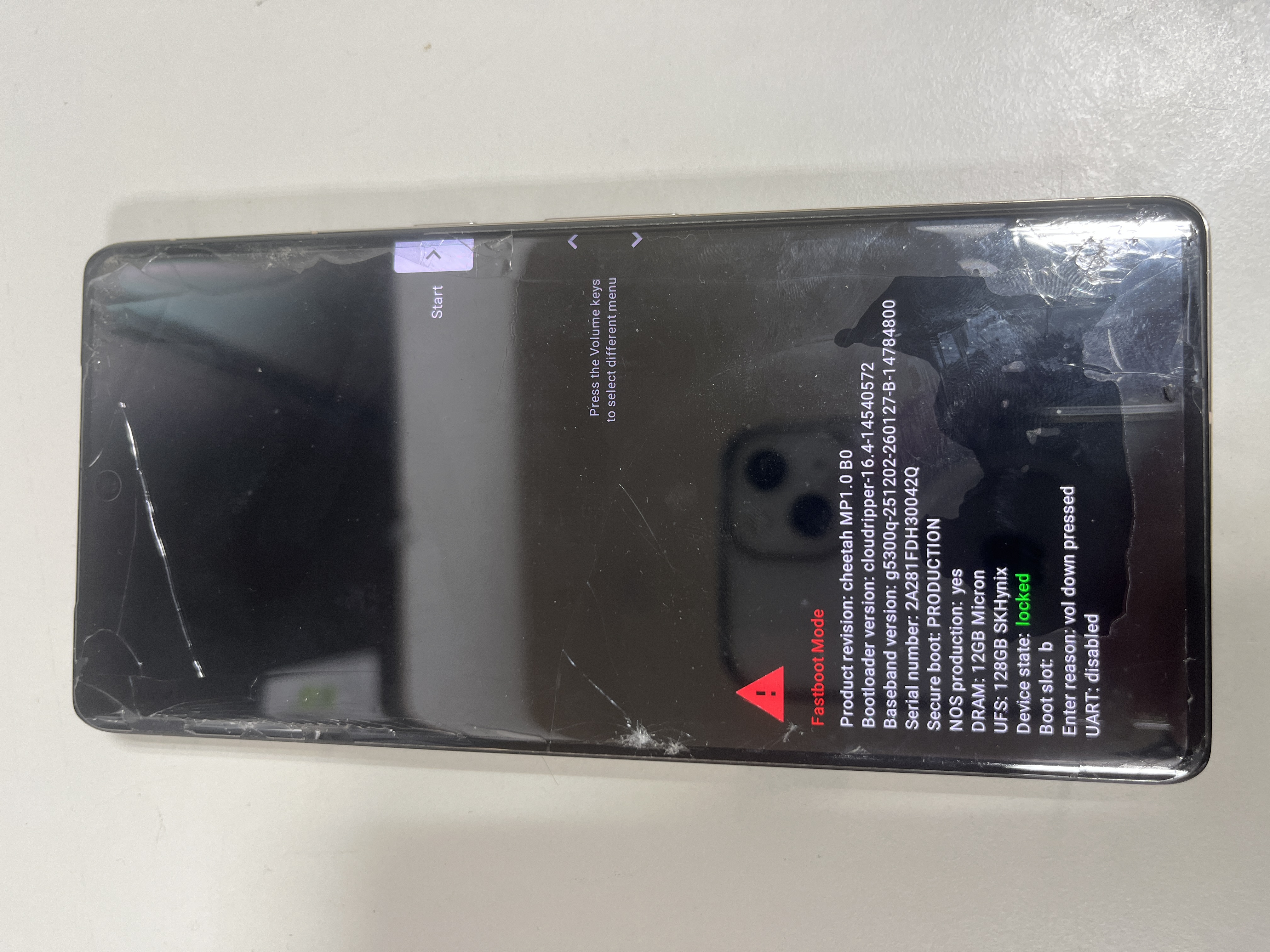 Fastbootモード　Pixel 